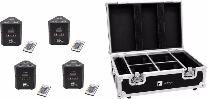 Immagine prodotto Eurolite Set 4x AKKU TL-3 TCL QuickDMX + Custodia con funzione di ricarica