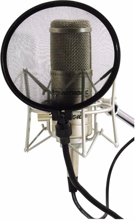 Produktbild Omnitronic Mikrofon-Popfilter schwarz