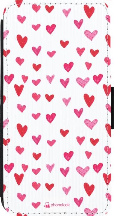 Image du produit PhoneLook Coque Wallet noir Valentine 2022 Many pink hearts (Apple iPhone 13 Pro Max)