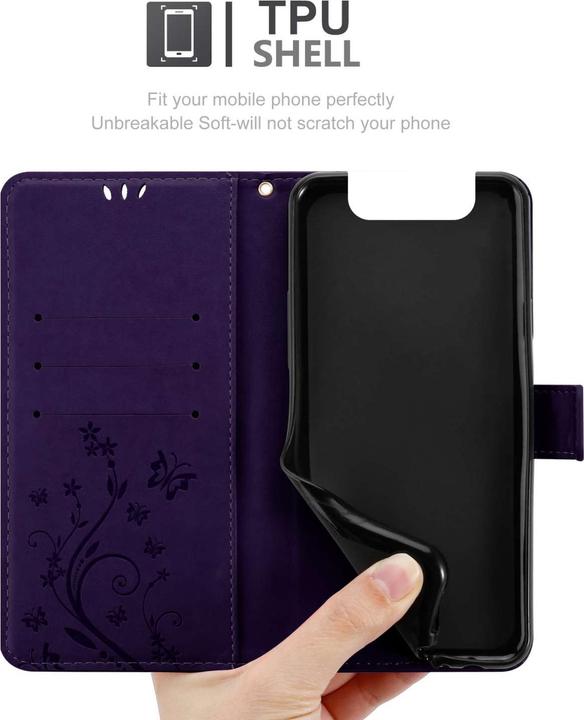 Produktbild Cadorabo Hülle für Samsung Galaxy A80 / A90 4G mit Blumen Muster (Samsung Galaxy A80)