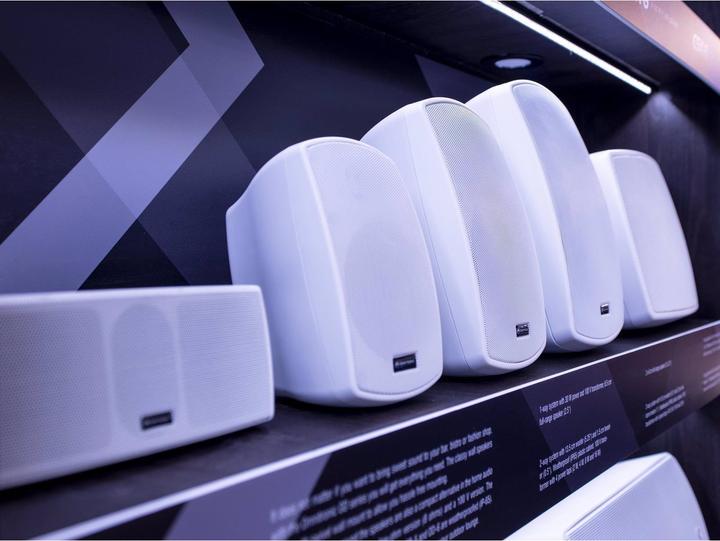 Actual product image Omnitronic OD-8 wall speaker 8Ohm white 2x (Active, 1x 50 W)