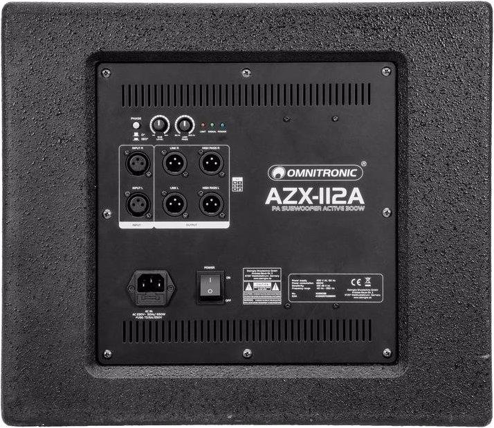 Image du produit Omnitronic AZX-112A Subwoofer de sonorisation actif 300W (Passif, 1x 300 W)
