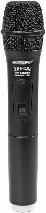 Actual product image Omnitronic VHF-100 Handheld Microphone 205.75MHz