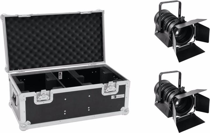 Actual product image Eurolite Set 2x LED THA-40PC sw + Case