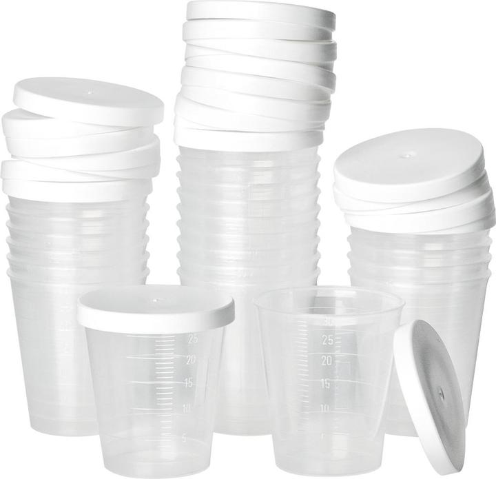 Produktbild VBS Mini-Becher mit Deckel (24 x)