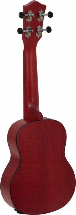 Produktbild Dimavery UK-100 Sopran-Ukulele, flamed red (Sopran, Soprano)