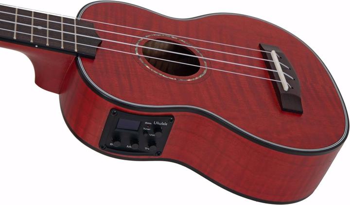 Produktbild Dimavery UK-100 Sopran-Ukulele, flamed red (Sopran, Soprano)