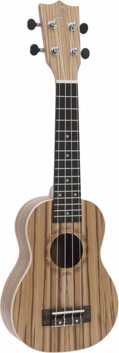Actual product image Dimavery UK-400 Ukulele Soprano "Zebrawood (Soprano, Soprano)