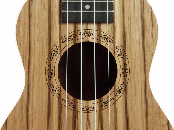 Actual product image Dimavery UK-400 Ukulele Soprano "Zebrawood (Soprano, Soprano)