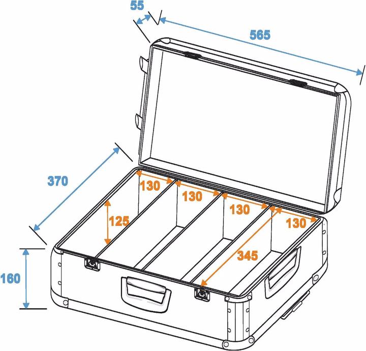 Actual product image Roadinger CD case black 120 CDs with trolley (Accessories)