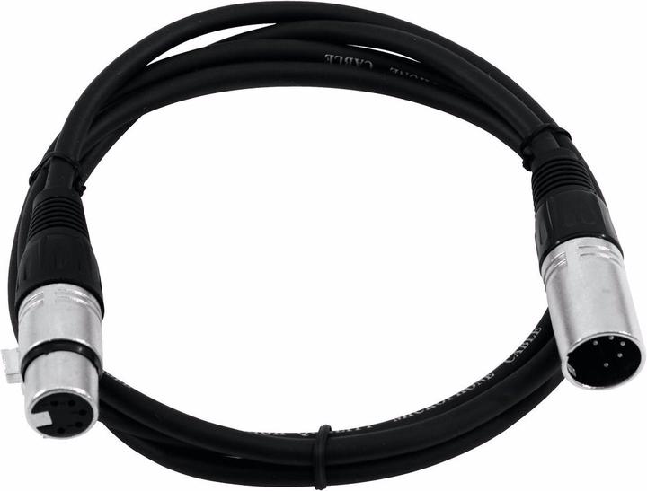 Actual product image Omnitronic XLR cable 5pin 1,5m sw (1.50 m, XLR)