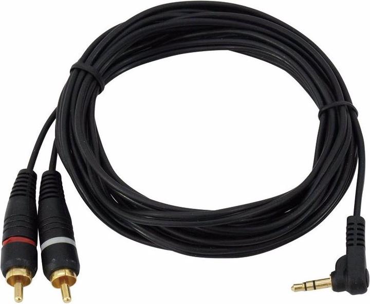 Immagine prodotto Omnitronic Cavo adattatore 3.5 jack 90°/2xCinch 1.5m (1.50 m)