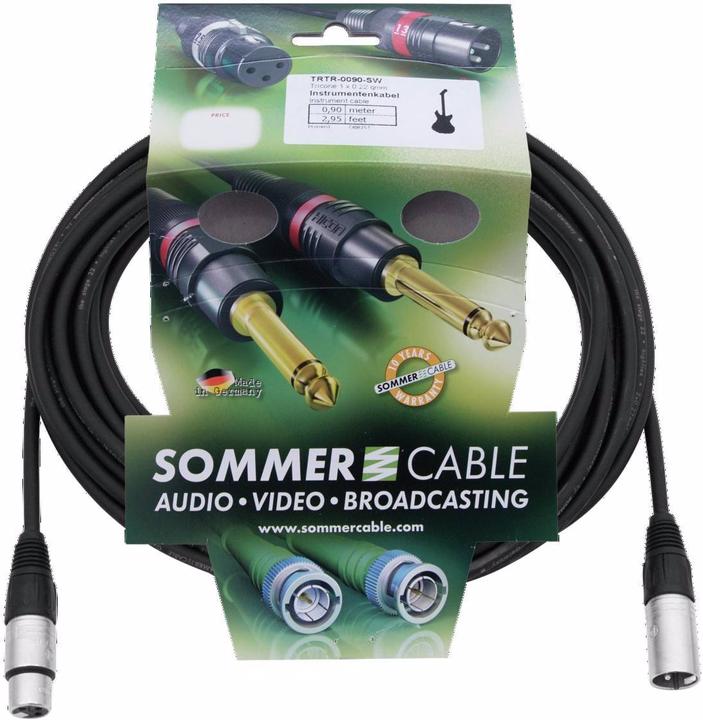 Immagine prodotto Sommer Cable Cavo XLR 3pin 15m sw Neutrik (15 m, XLR)