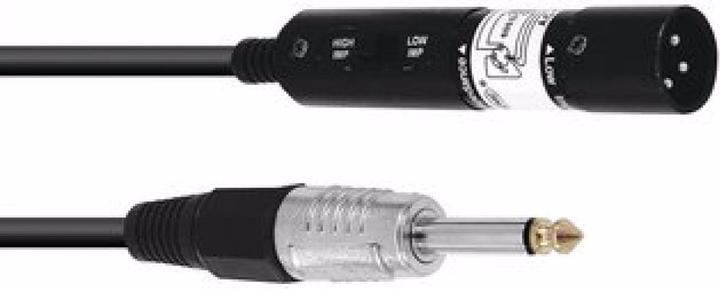 Actual product image Omnitronic Adapter cable XLR(M)/jack mono 0,3m sw (0.30 m, XLR)