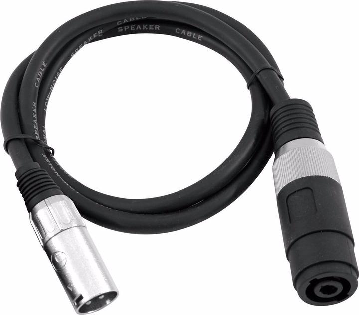 Actual product image Omnitronic Adapter cable Speaker(F)/XLR(M) 1m sw (1 m, XLR)