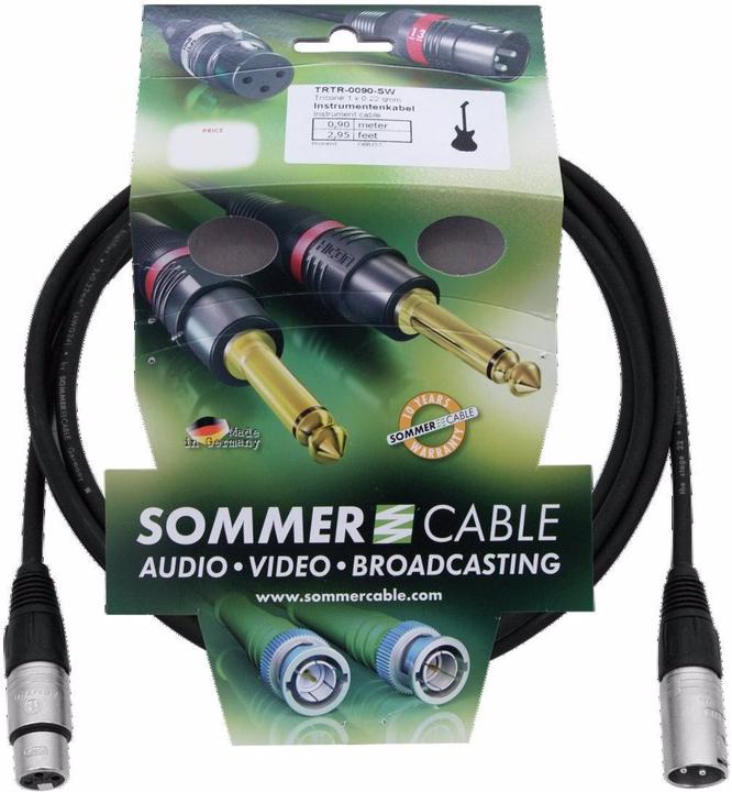 Actual product image Sommer Cable XLR cable 3pin 3m sw Neutrik (3 m, XLR)