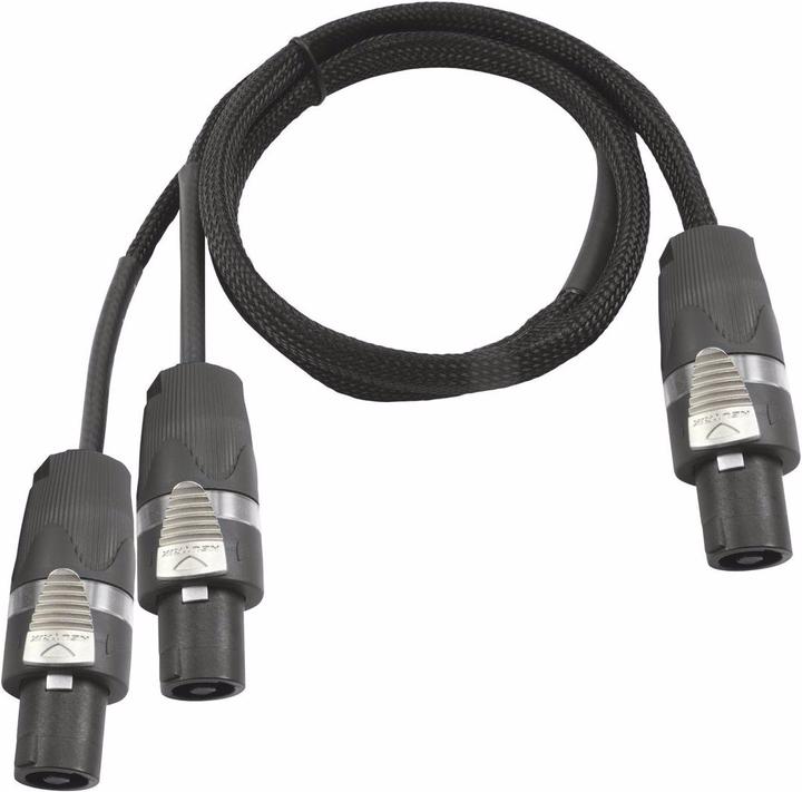 Image du produit Sommer Cable Câble adaptateur Speakon/2xSpeakon 1m sw (1 m)