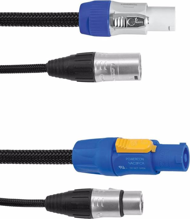 Actual product image Eurolite Combo cable DMX P-Con/3 Pin XLR 3m (3 m)