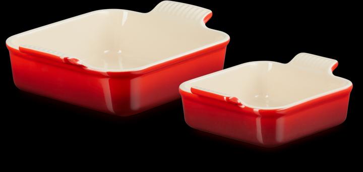 Image du produit Le Creuset Plats à four Tradition (lot de 2) 13/20 cm rouge cerise
