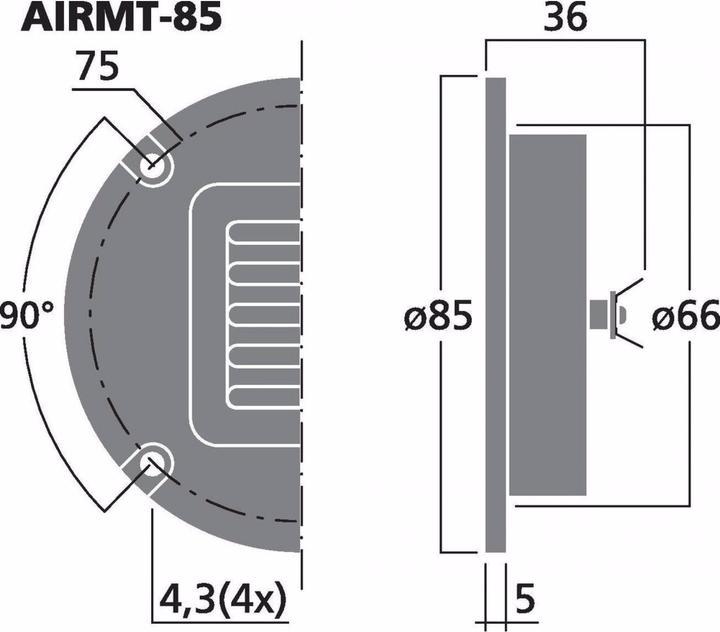 Immagine prodotto Monacor High-end Air Motion High Power, 20 W, 4 O (1 pz.)