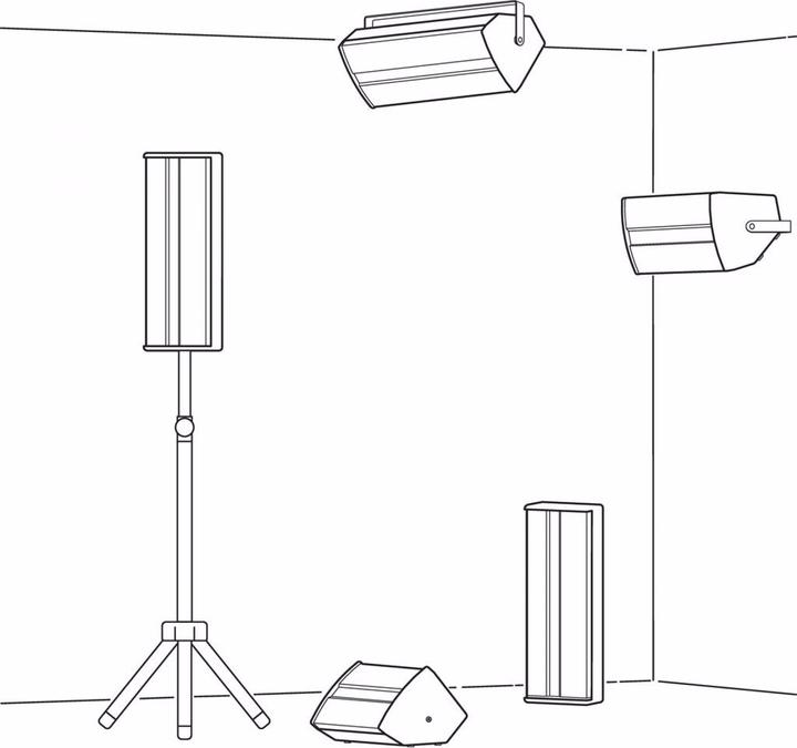 Actual product image Monacor PA speaker cabinet, 125 W (Passive)