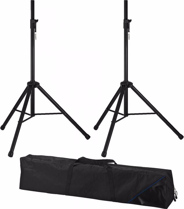Immagine prodotto Monacor Set di supporti per altoparlanti Alu 140-200cm, D35mm 30kg (Set, Cavalletto, Regolabile in altezza)