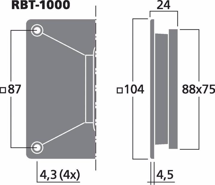Actual product image Monacor Baendchen-Hochtoener (Passive)