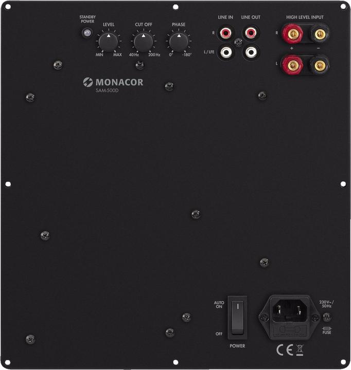 Produktbild Monacor Subwoofer-Aktiv-Modul, 500 Watt, Digital Klasse D