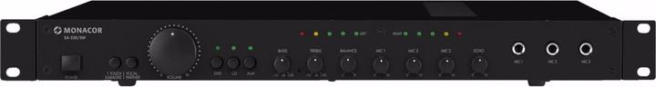 Produktbild Monacor Stereo-Mischverstaerker, 3xIn 3xMik 2x100W, 1HE