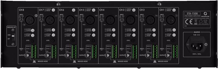 Actual product image Monacor 8 channel amplifier 1400Wmax (Amplifier)