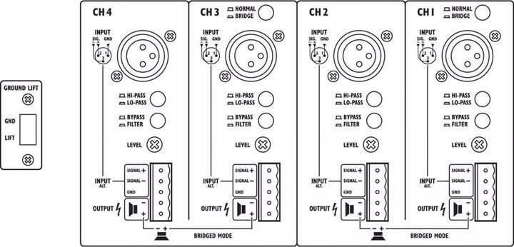 Immagine prodotto Monacor Amplificatore a 4 canali 900Wmax (Amplificatore)