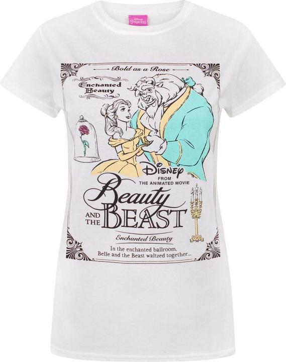 Disney Beauty And The Beast Poster TShirt (S)