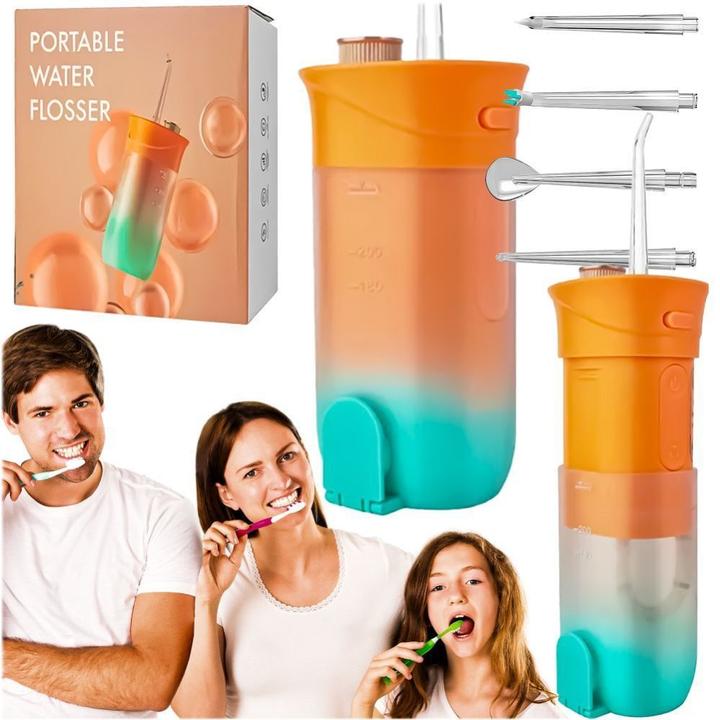 Image du produit OEM Consumer electronics Electric oral irrigator 200 ml 4 tips RC-K-563 orange