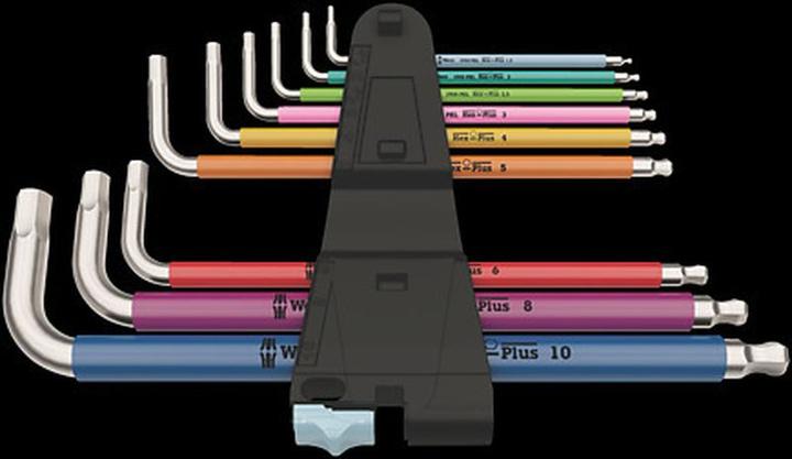 Actual product image Wera 3950/9 Hex-Plus Multicolour Stainless 1