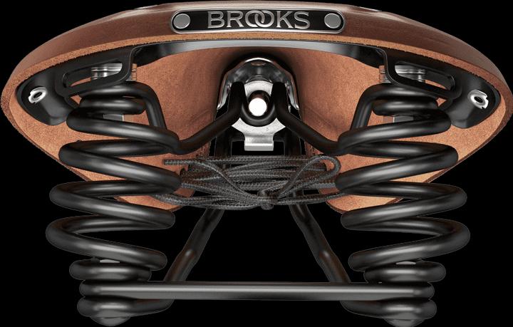 Actual product image Brooks Running BROOKS Bicycle Saddle Flyer Carved, Aged Brown