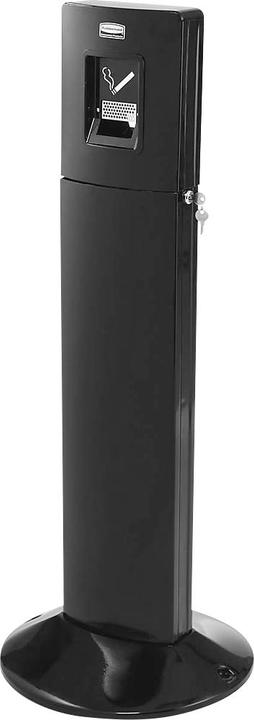 Rubbermaid Standascher Metropolitan, Aluminium, mit 6 L Inneneimer, für Aussenbereich