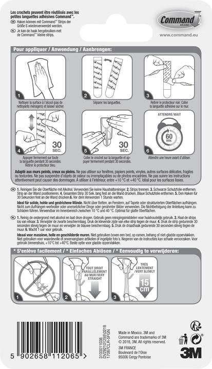 Actual product image Command Wire hook