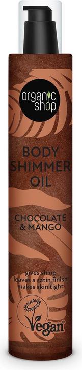 Organic Shop Body Shimmer Oil Chocolate & Mango 100ml (Körperöl, 100 ml)