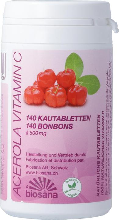 Actual product image Biosana Acerola Vitamin C Tabl (140 Piece, Pills, 93 g)