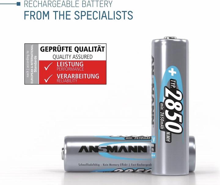 Actual product image Ansmann Digital Type 2850 (4 pcs., AA, 2850 mAh)