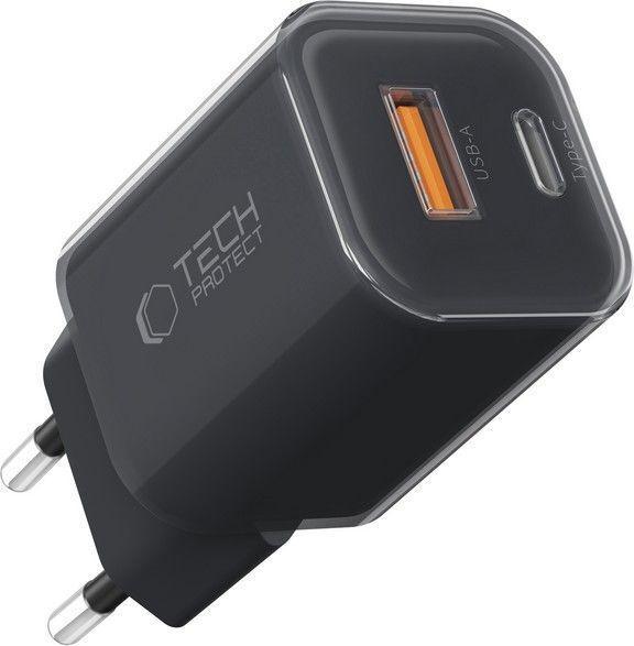 Produktbild Tech-Protect NCM33W 2-port PD33W/QC3.0 wall charger - black (33 W)