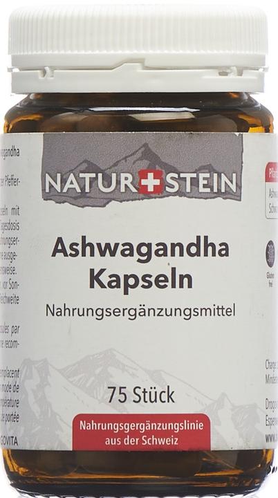 Produktbild Naturstein Ashwagandha (75 Stück, Kapseln, 170 g)