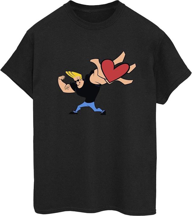 Johnny Bravo Heart Present TShirt (S)