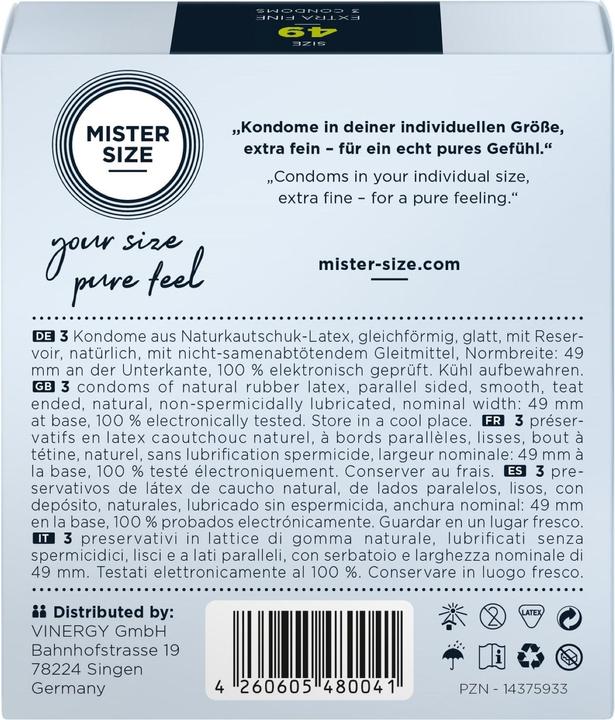 Actual product image Mister Size Fun Skin (3 pcs.)