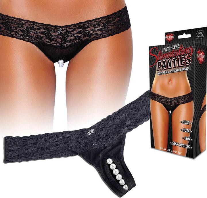Actual product image Hustler Stimulating Panties black M/L (M, L)