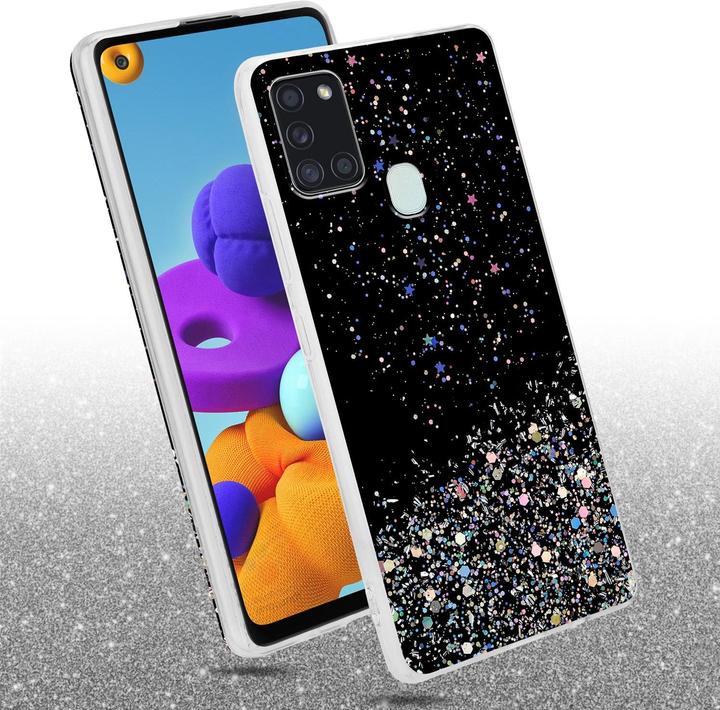 Actual product image Cadorabo TPU cover sparkling glitter (Samsung Galaxy A21s)