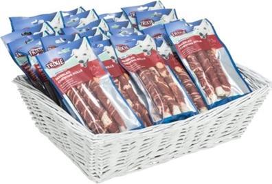 Immagine prodotto Trixie Denta Fun Rotoli da masticare di manzo marmorizzato, 17 cm, 3 pezzi/140 g - (6 pk/ps) (3 pz., 140 g)