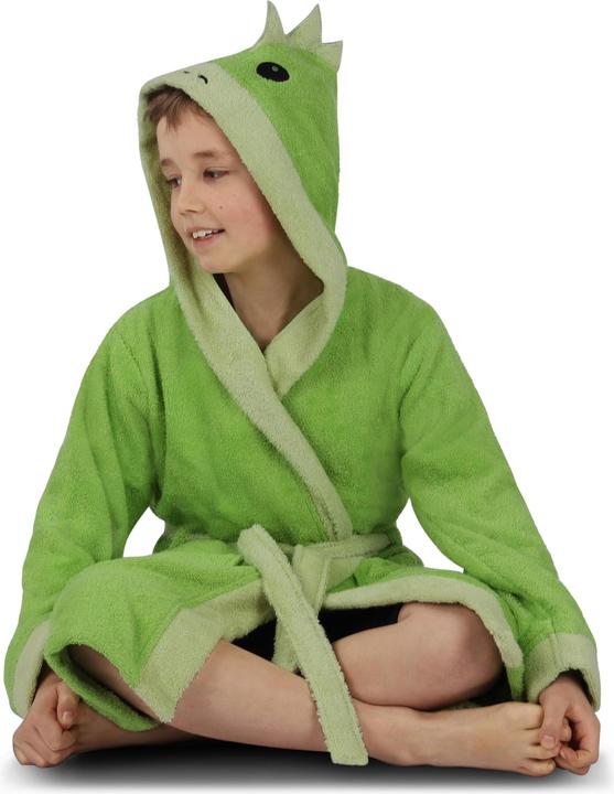 Actual product image Normani Frottee Bademantel für Kinder aus Bio-Baumwolle - 9703 (110, 116, 115 A)