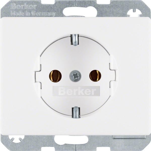 Produktbild Berker Arsys Schuko Kombi 41150069 polarweiss glänzend