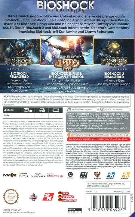 Produktbild 2K Games Bioshock The Collection (Switch, DE)